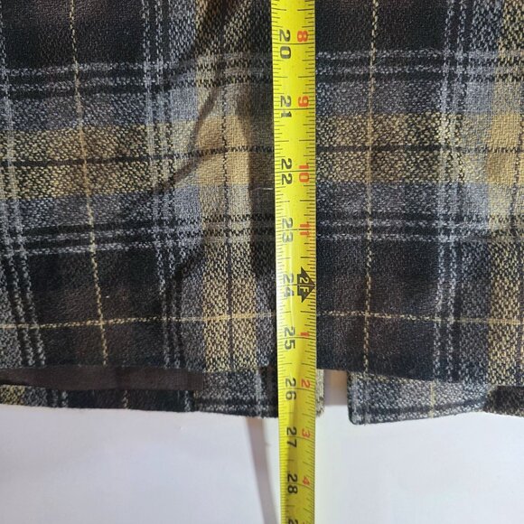 Jordan & Cole Womens Plaid Wool Jacket Zipper Large dark academia clueless - Picture 7 of 7